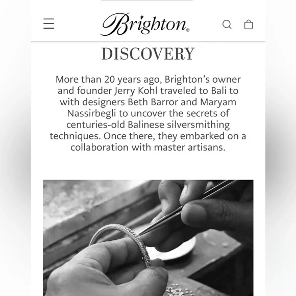 Brighton Bali Sterling Silver Large Ornate Cross Necklace - Picture 10 of 10